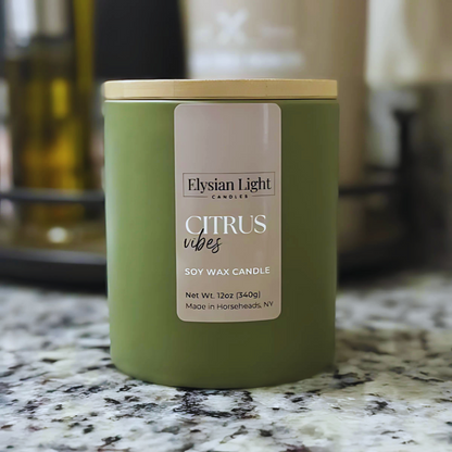 Citrus Vibes 12oz Hand Poured Soy Candle