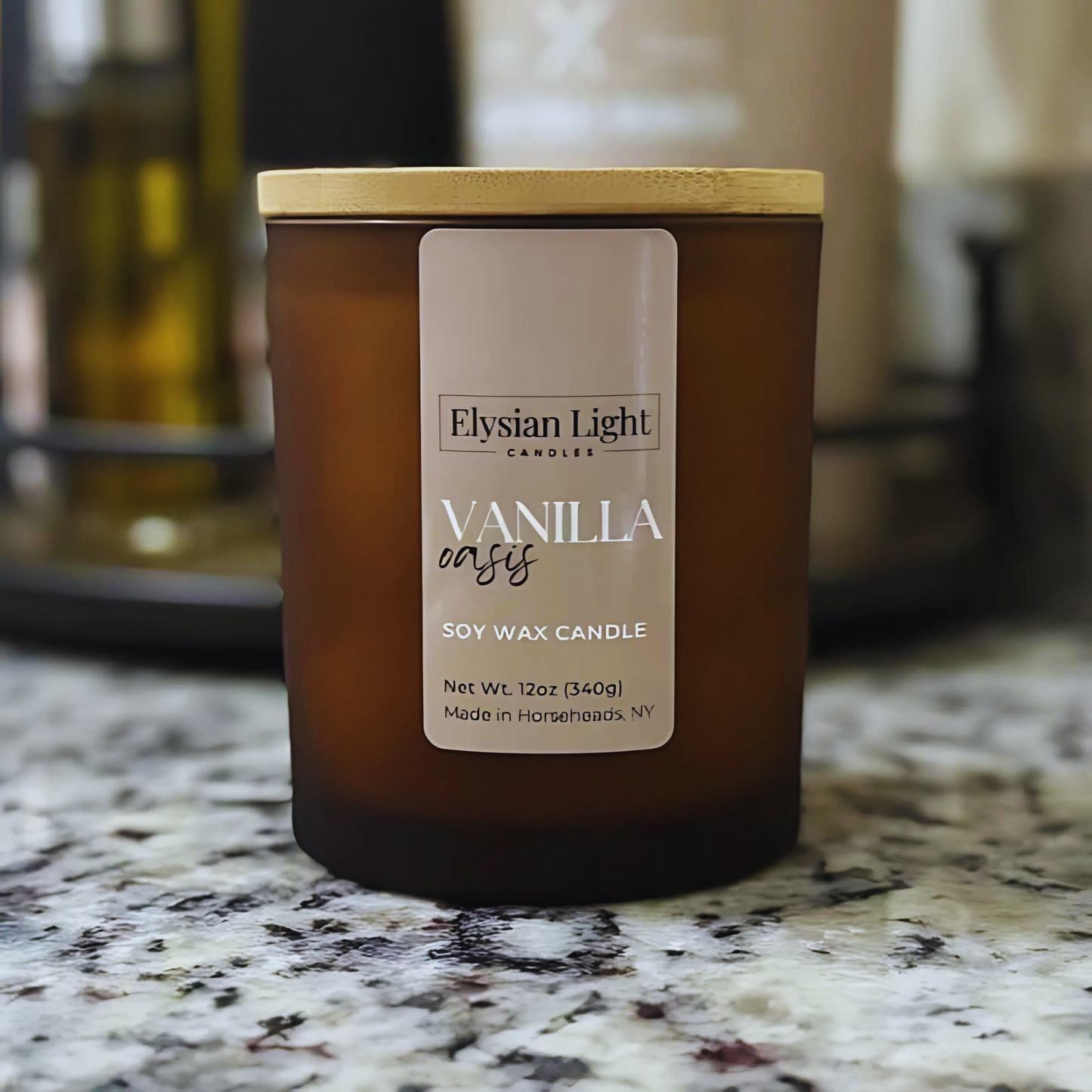 Vanilla Oasis 12oz Hand Poured Soy Candle