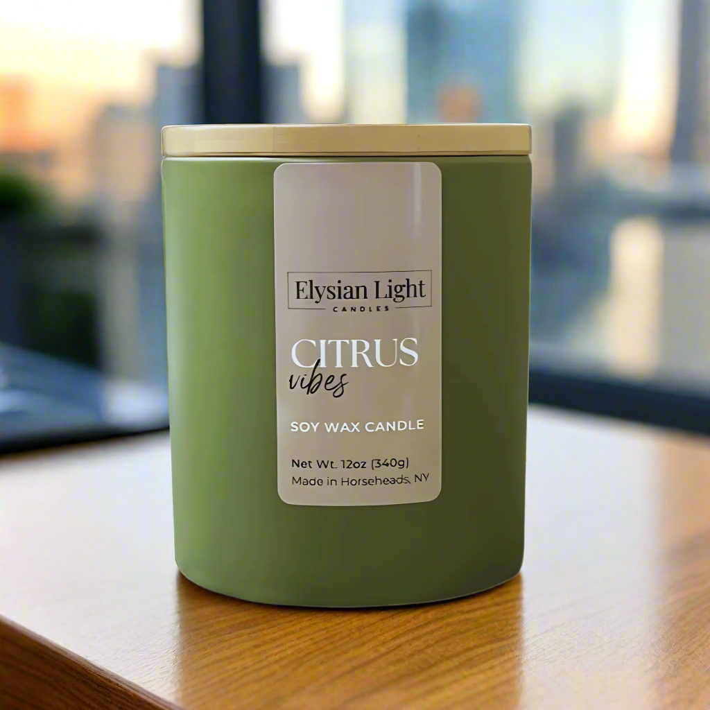 Citrus Vibes 12oz Hand Poured Soy Candle