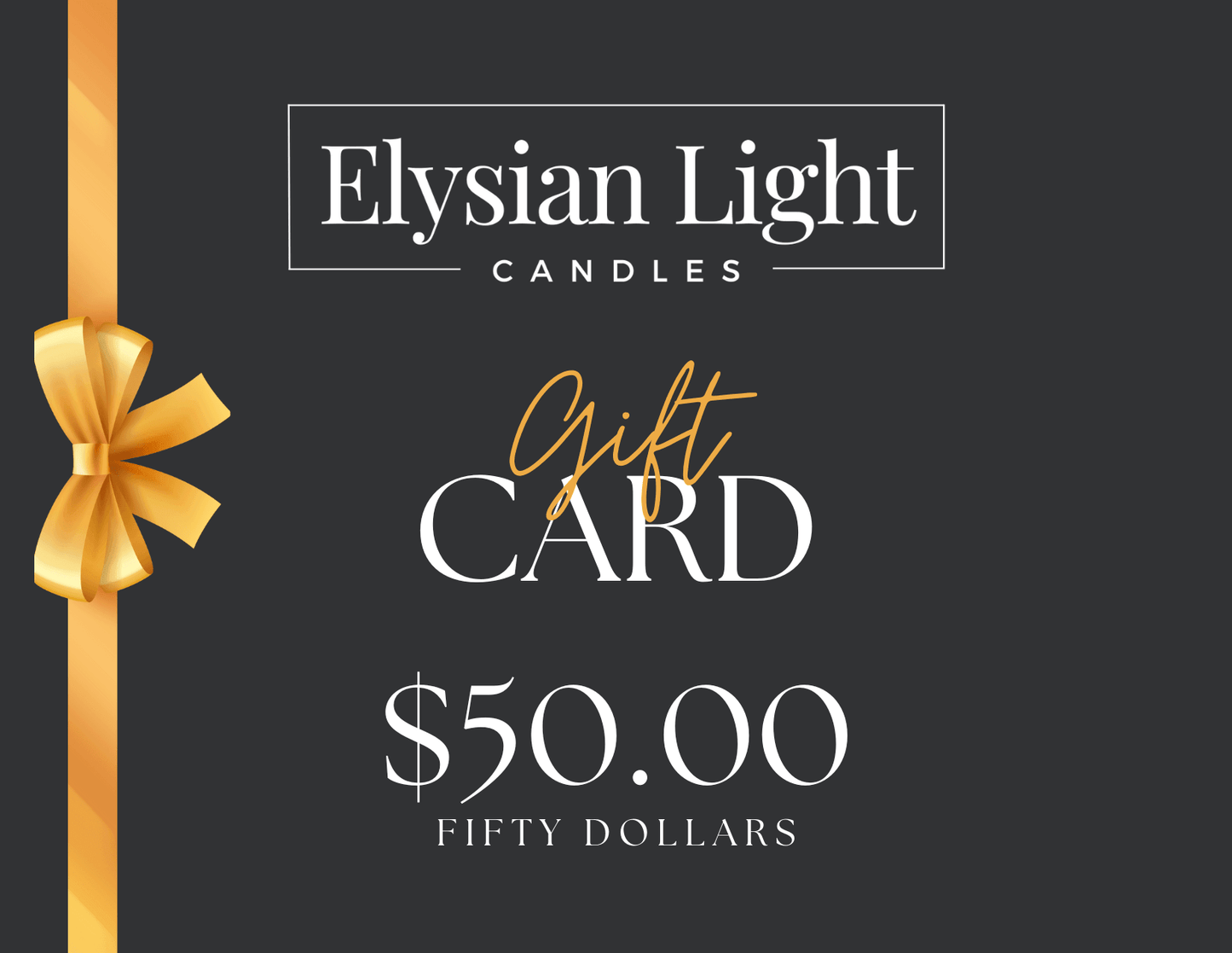 Elysian Light Candles Gift Card - Elysian Light Candles