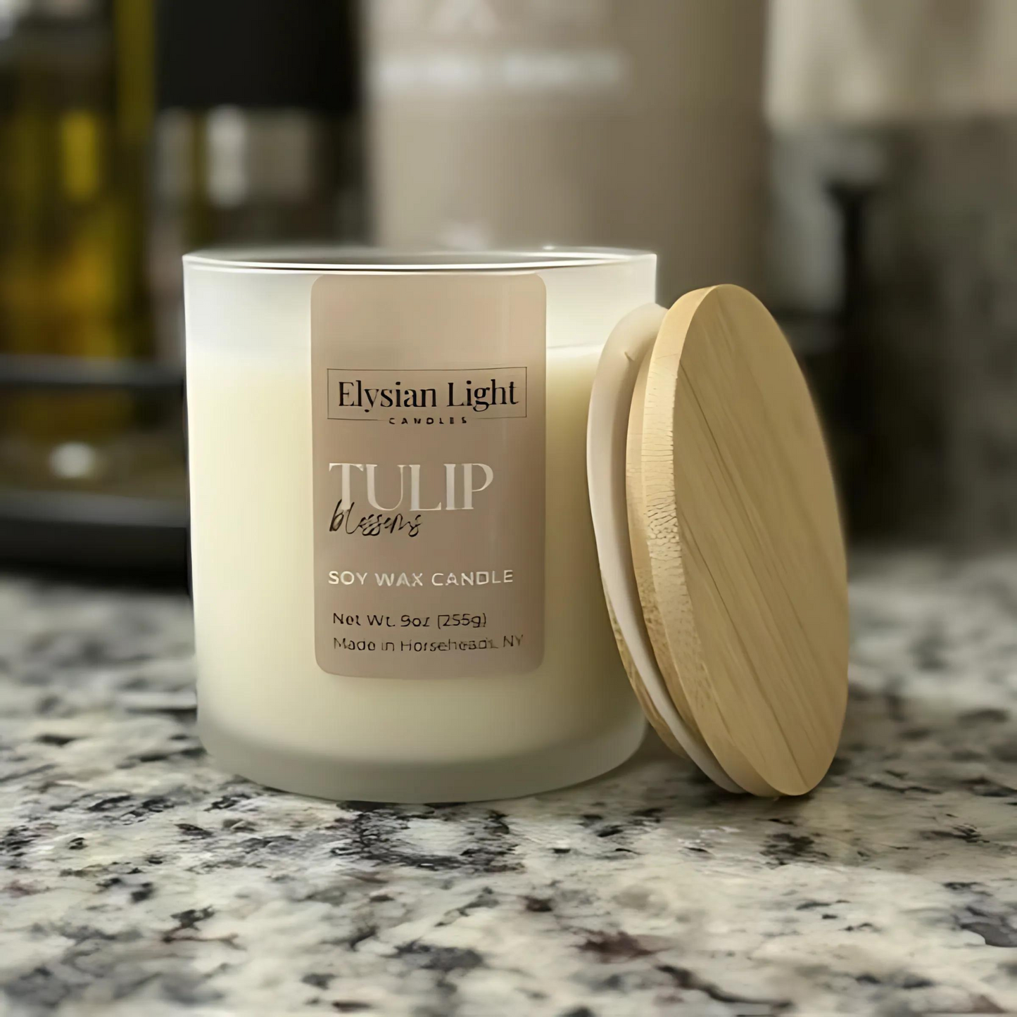 Tulip Blossoms 9oz Hand Poured Soy Candle